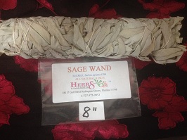 White Sage Smudge Sticks 6"-8"